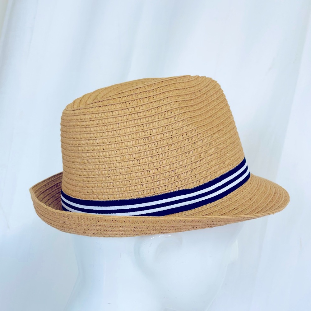 Janie and Jack Straw Fedora Hat size 4-5 ☀️spring summer - Picture 4 of 12